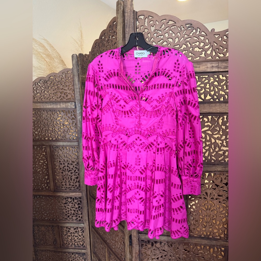 CHARO RUIZ KAIKA PINK DRESS - Picture 2 of 3